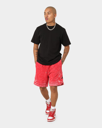 Jordan Essential Statement Washed Fleece Shorts Fire Red/Black