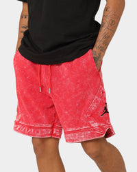 Jordan Essential Statement Washed Fleece Shorts Fire Red/Black