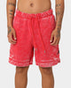 Jordan Essential Statement Washed Fleece Shorts Fire Red/Black