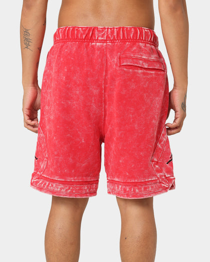 Jordan Essential Statement Washed Fleece Shorts Fire Red/Black