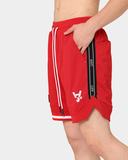 The Anti Order Off Season Basketball Shorts Red/White