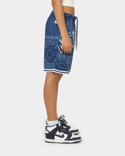 Majestic Athletic New York Yankees Bandana Paisley Wordmark Shorts True Navy