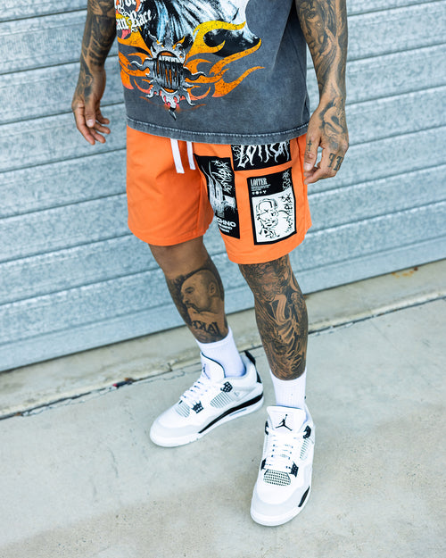 Loiter Nightcrawler Walk Shorts Orange