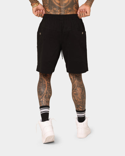 Saint Morta Syndicate Cargo Shorts Black