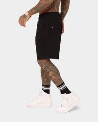 Saint Morta Syndicate Cargo Shorts Black