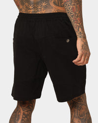 Saint Morta Syndicate Cargo Shorts Black