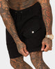 Saint Morta Syndicate Cargo Shorts Black