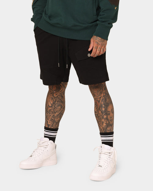 Saint Morta Syndicate Cargo Shorts Black