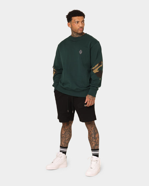 Saint Morta Syndicate Cargo Shorts Black