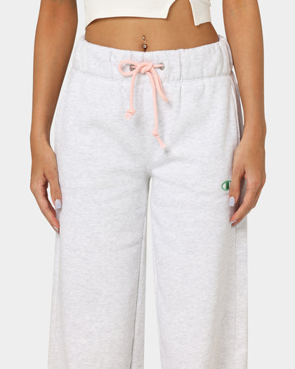 Champion Women's Reverse Weave Daisies Puddle Track Pants Silver Grey