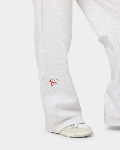 Champion Women's Reverse Weave Daisies Puddle Track Pants Silver Grey