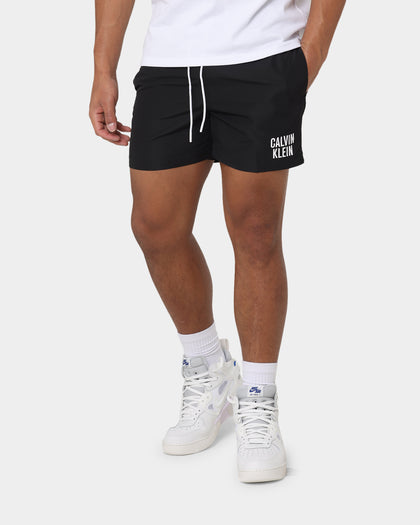 Calvin Klein Medium Double Waistband Swim Shorts Pvh Black
