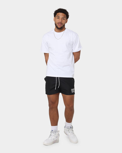 Calvin Klein Medium Double Waistband Swim Shorts Pvh Black