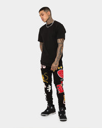 Lifted Anchors "Scholar" Denim Pants Black