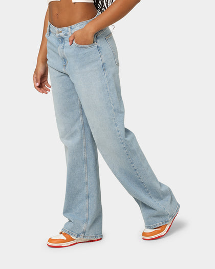 Guess Originals Women's Go Kit Broadway Wide Leg Jeans Go Broadway Light Wash
