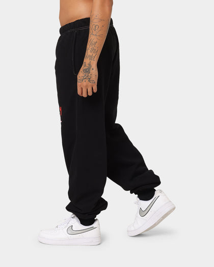 STAYCOOLNYC Puff Paint Sweat Pants Black