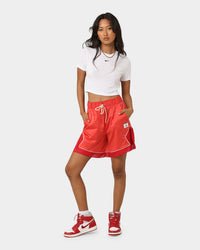Jordan Women's Essential Diamond Shorts 2.0 Lobster/Fire Red