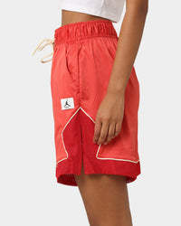 Jordan Women's Essential Diamond Shorts 2.0 Lobster/Fire Red