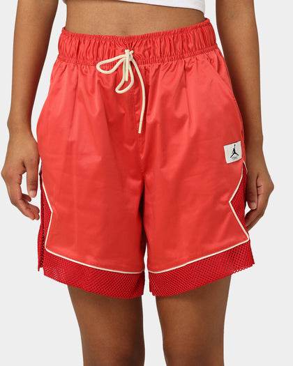 Jordan Women's Essential Diamond Shorts 2.0 Lobster/Fire Red