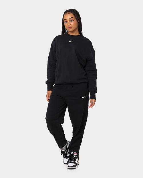 Nike Women's Nike Sportswear Style Fleece High-Waisted Curve Sweatpants Black/Sail