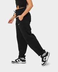 Nike Women's Sportswear Style Fleece High Rise Oversized Pants Black/Sail