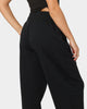 Nike Women's Sportswear Style Fleece High Rise Oversized Pants Black/Sail