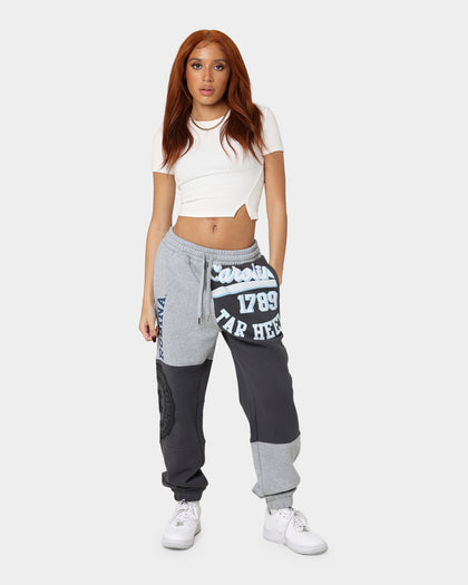 National Collegiate Athletic Association Women's North Carolina Tar Heels Multi Panelled Track Pants Gun Metal/Grey