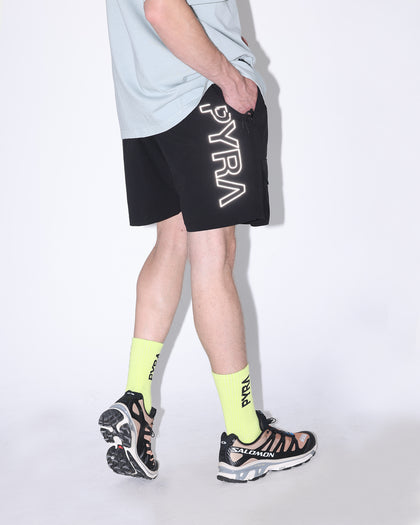 PYRA Flex Cargo Shorts Black
