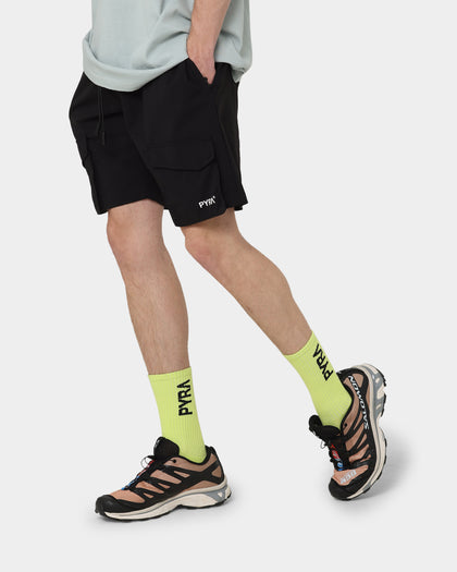 PYRA Flex Cargo Shorts Black