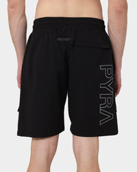 PYRA Flex Cargo Shorts Black