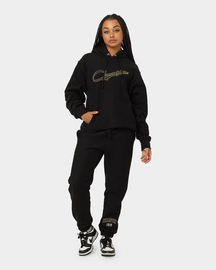 Champion Reverse Weave Collegiate Joggers Black/Gold