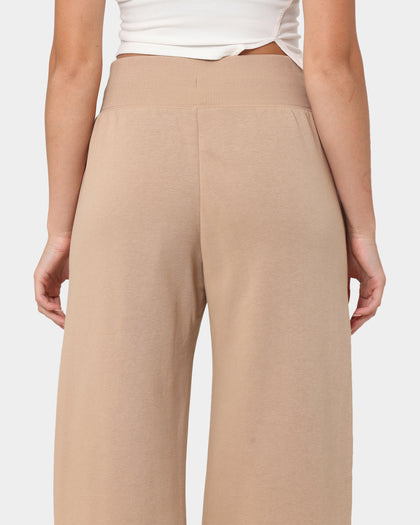 Nike Women's Nike Sportswear Phoenix Fleece High-Waisted Wide-Leg Sweatpants Hemp/Sail