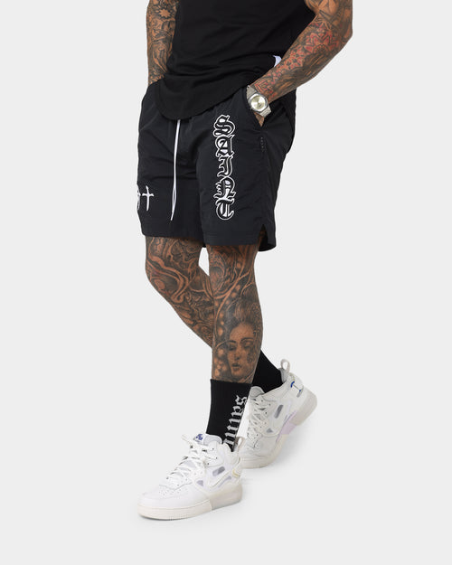 Saint Morta Fallen Beach Shorts Black/White