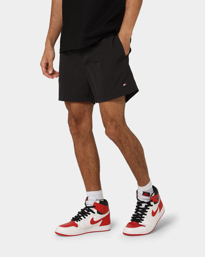 Tommy Hilfiger Double Logo Waistband Medium Drawstring Shorts Black