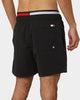 Tommy Hilfiger Double Logo Waistband Medium Drawstring Shorts Black