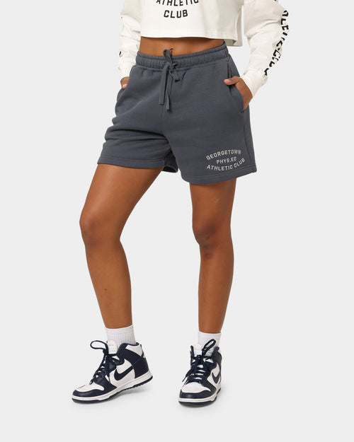 National Collegiate Athletic Association Georgetown Hoyas Women's Athletic High Waisted Shorts Turbulence