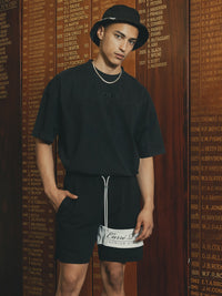 Carre Premium Athletic Sweat Shorts Black