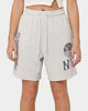 Majestic Athletic Women's New York Yankees Highlanders Boyfriend Shorts Cool Grey