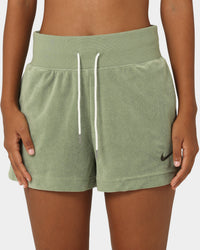 Nike Women's Nike Sportswear Terry PE Shorts Oil Green/Cargo
