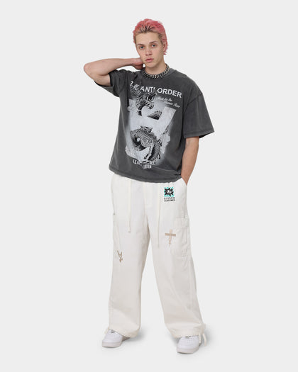 Loiter X The Anti Order Parachute Pants Off White