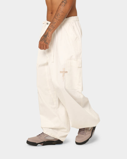 Loiter X The Anti Order Parachute Pants Off White
