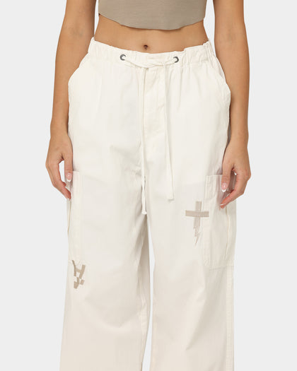 Loiter X The Anti Order Parachute Pants Off White