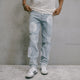Carré Rose Bunch Distressed Jeans Vintage Blue