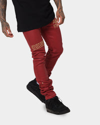 Ksubi 23 Chitch Red Denim Pants Red