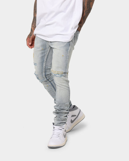 Ksubi 23 Van Winkle Mid Blue Denim Pants Denim