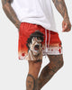Goat Crew X Baki Hanma Baki Mesh Shorts Burnt Orange