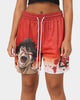 Goat Crew X Baki Hanma Baki Mesh Shorts Burnt Orange