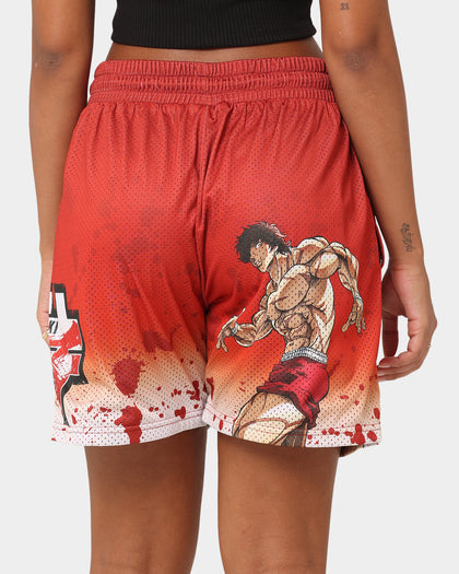 Goat Crew X Baki Hanma Baki Mesh Shorts Burnt Orange
