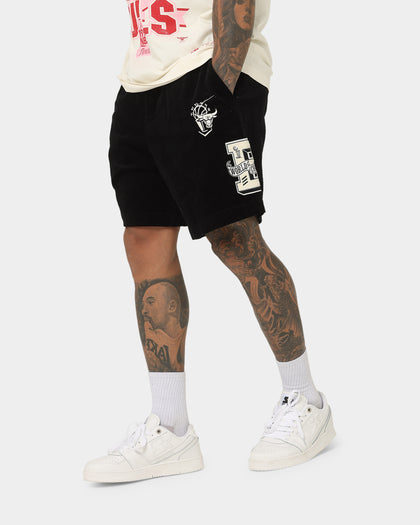Mitchell & Ness Chicago Bulls Varsity Corduroy Shorts Black