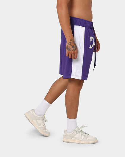 New Era Los Angeles Dodgers Basketball Shorts Purple